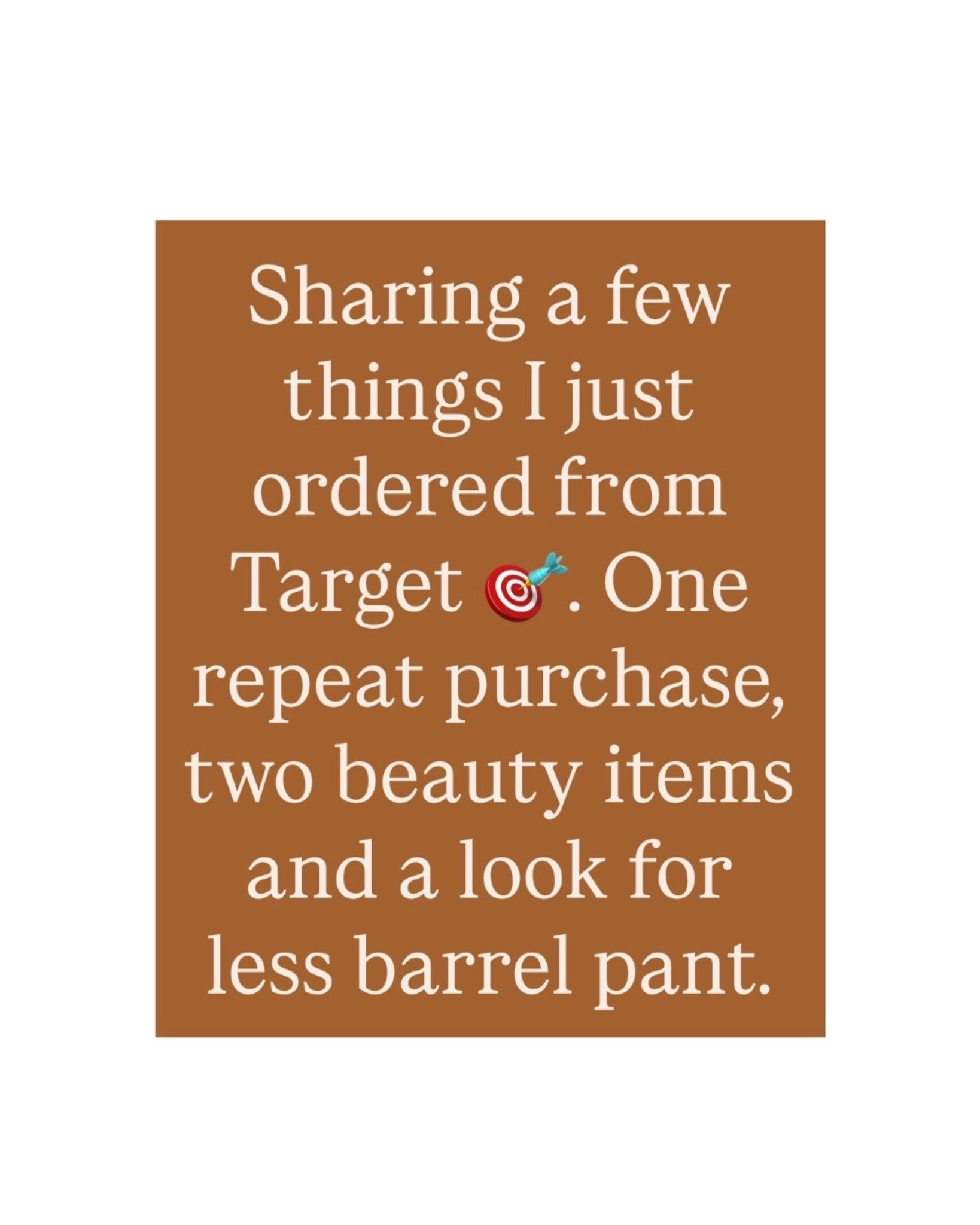 Recent target order!

#LTKBeauty #LTKmomlife #LTKOver40