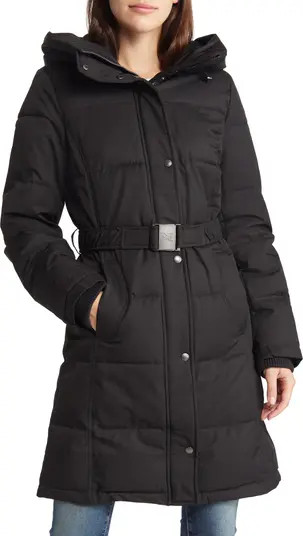 Sam Edelman Women's Belted Longline Puffer Jacket | Nordstrom | Nordstrom