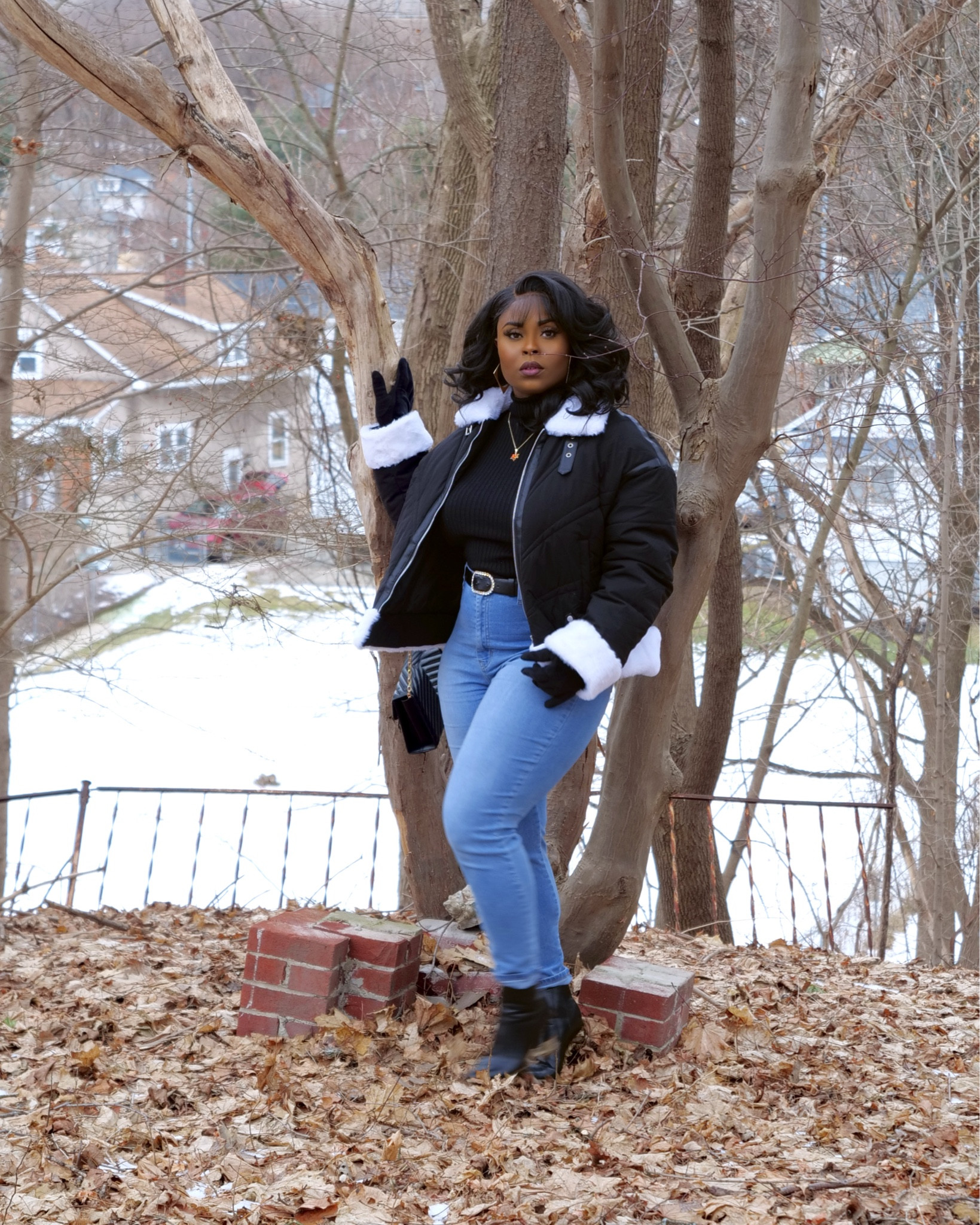 I’m not sure what’s cuter, the outfit or the fact that I’m wearing it. 🥺 
The jacket is stealing the show though 🫶🏾. 

#LTKMidsize #LTKPetite #LTKStyleTip