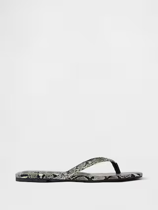 Vegan Leather Flip Flop Sandals | Gap (US)