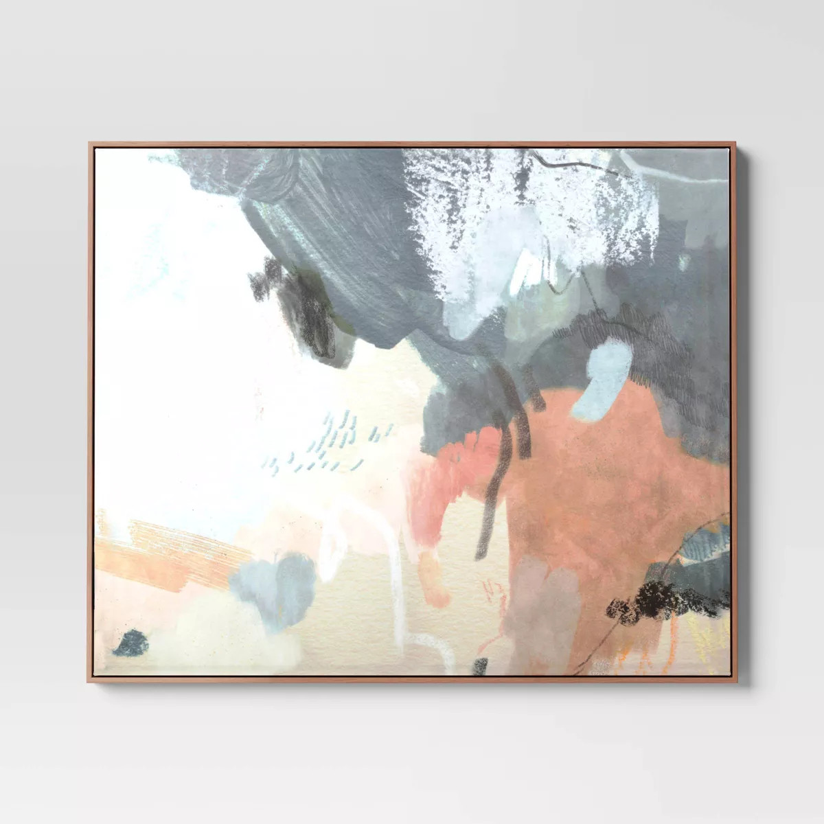 36" x 30" Coral Merge Floating Framed Wall Canvas - Threshold™ | Target