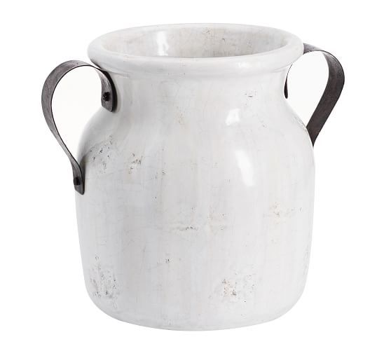 Marlowe Ceramic Vase Collection - White | Pottery Barn (US)
