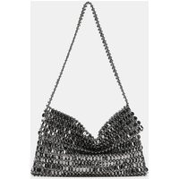 Zara - Shoulder Bag With Appliqués - Women - Silver - Women | Zara US