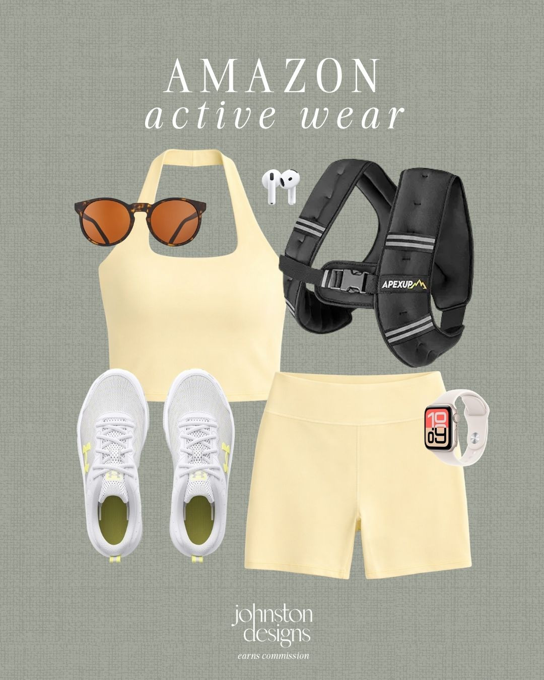 The cutest active set for walks, workouts and everything in between. 🍋💛

Amazon activewear, workout set amazon, biker shorts set, gym outfit women, walking outfit aesthetic, athleisure outfit, pilates outfit, matching workout set, casual fitness outfit, affordable activewear, 2026 outfit. 

 #LTKootd #LTKfitnessgoals #LTKActive