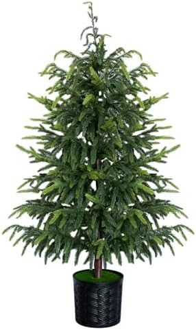 3FT Christmas Artificial Norfolk Pine Tree, Faux Potted Plants for Front Porch Christmas Indoor O... | Amazon (US)
