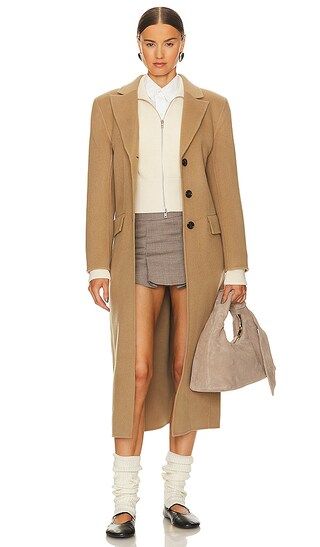 Ruth Wool Coat in Light Camel | Revolve Clothing (Global)