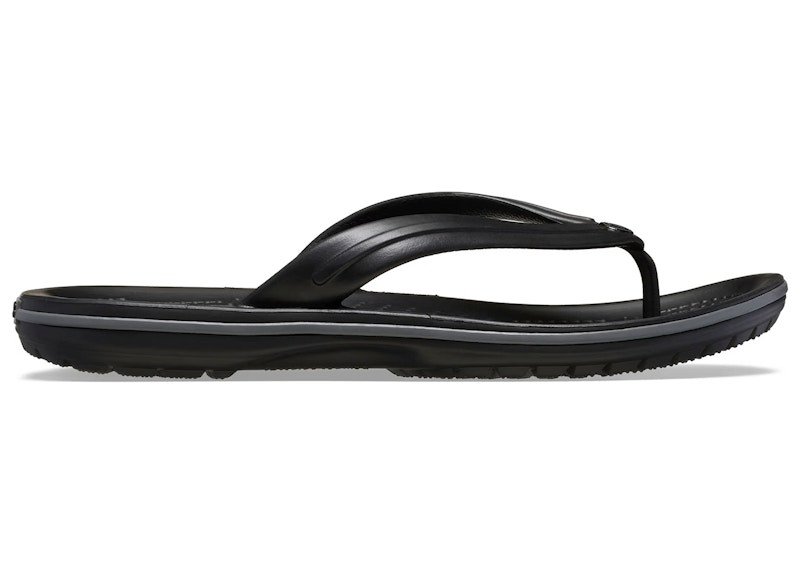Men's Crocs Crocband Flip Flop Sandal Sneakers in Black/Slate Grey | StockX