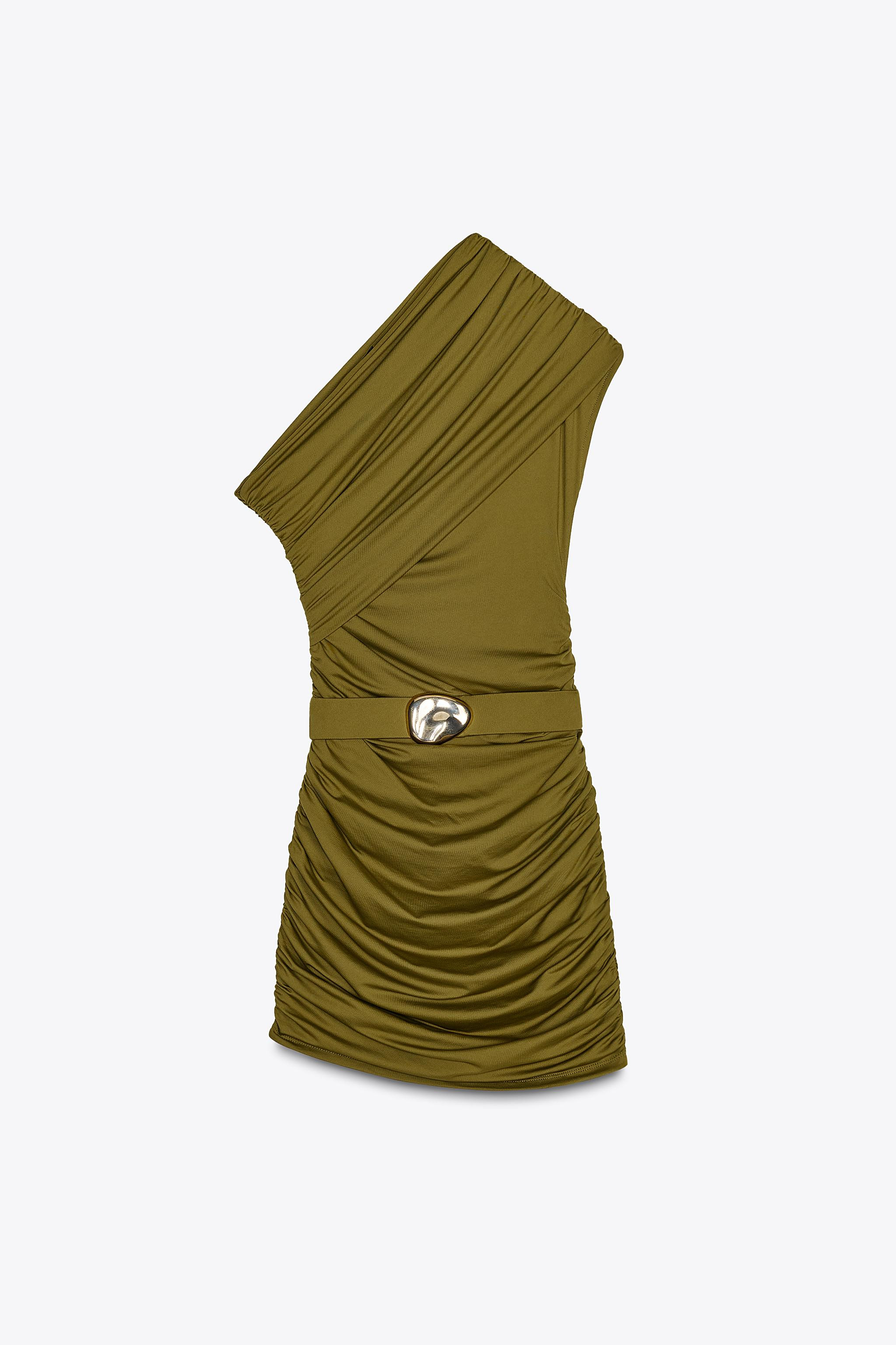 ASYMMETRIC GATHERED DRESS | Zara US