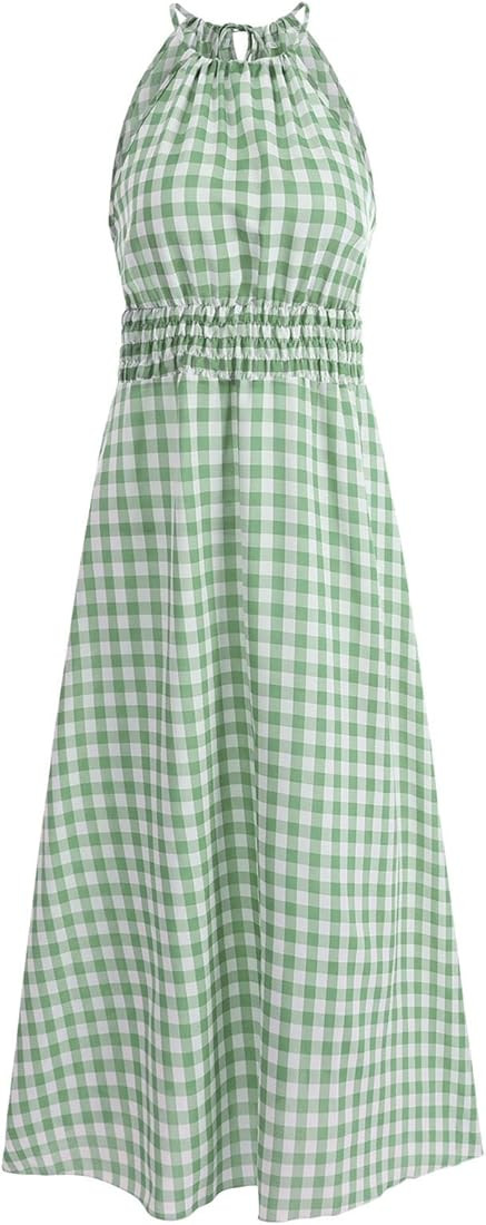 Summer Dress Sling All-Matched Elegant A-line Sundress Fashion Sleeveless Dresses for Party | Amazon (US)