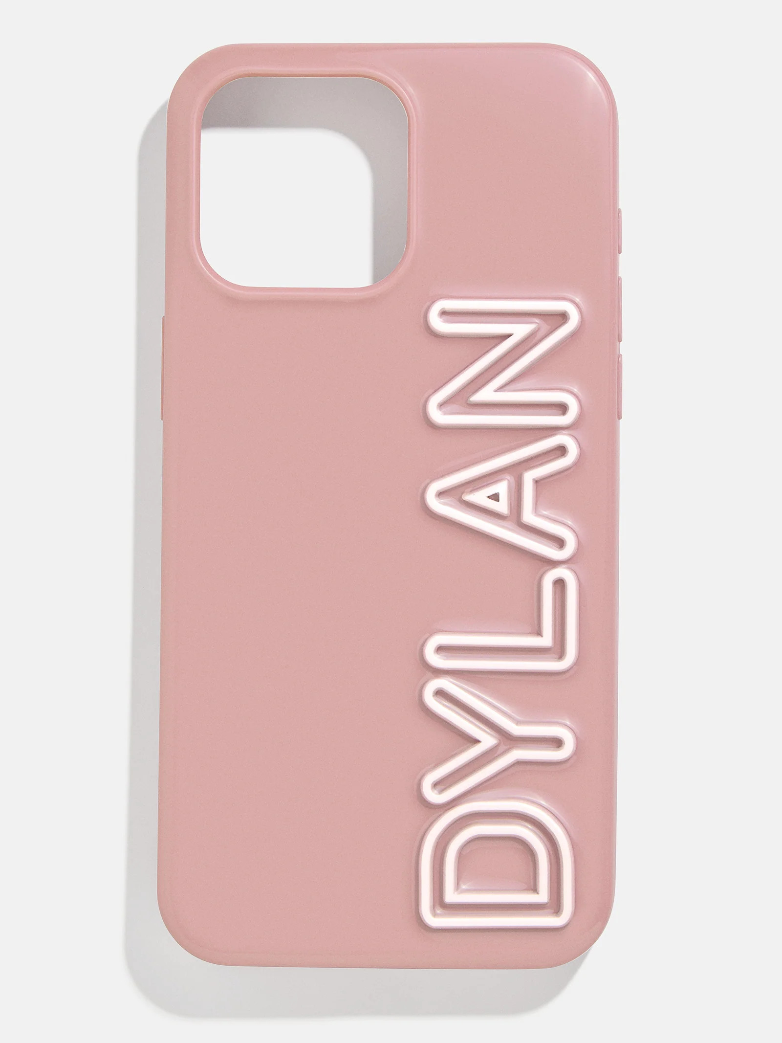 Fine Line Custom iPhone Case - Dusty Rose/White | BaubleBar