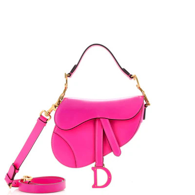 Saddle Handbag with Strap Leather Mini | Rebag