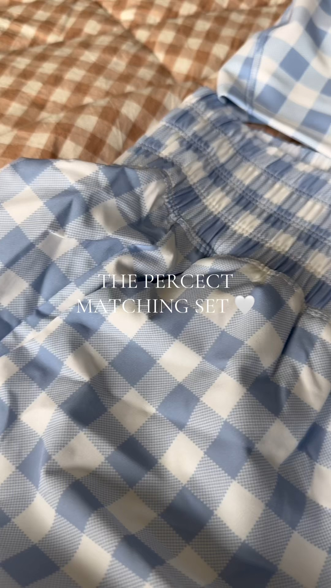 This blue gingham matching set is PERFECT for spring 🌸

#LTKootd #LTKSpringSale