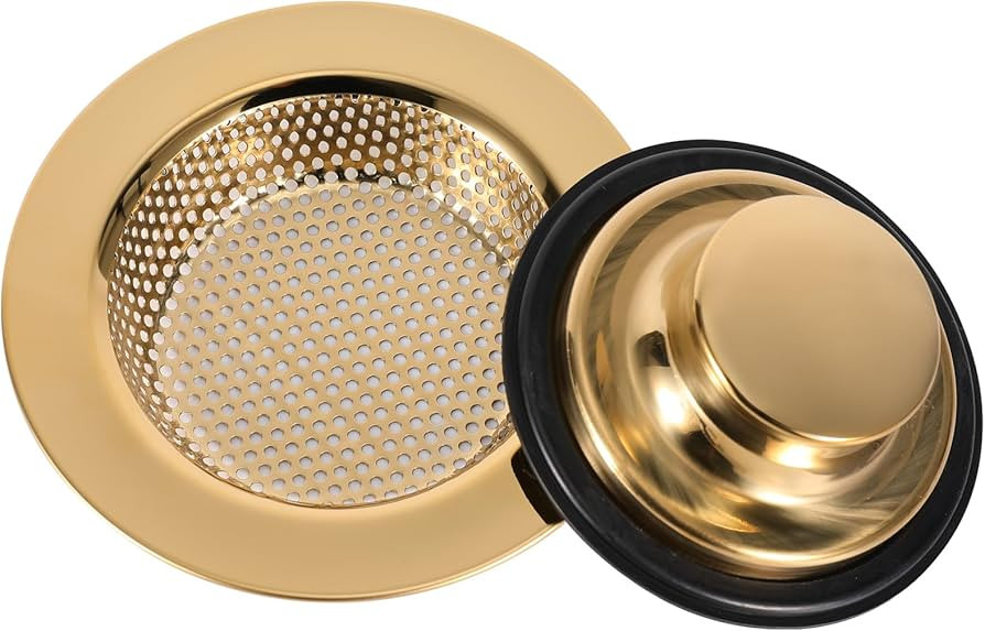 RQYEKDO Kitchen Sink Strainers Sink Stopper Kits, Stainless Steel Sink Drain Strainer Set, Large ... | Amazon (US)