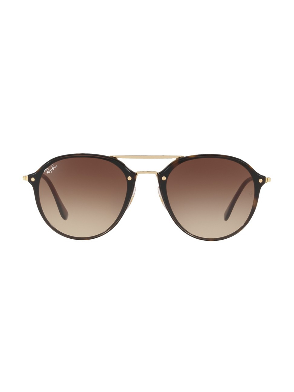 Women's RB4292 61MM Blaze Double-Bridge Round Sunglasses - Havana | Saks Fifth Avenue
