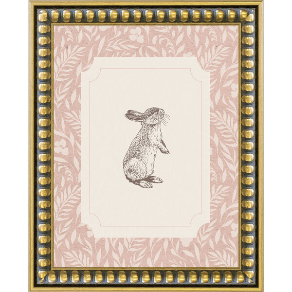 Bunny Canvas Print In 8X10, Pink Frame | Maisonette