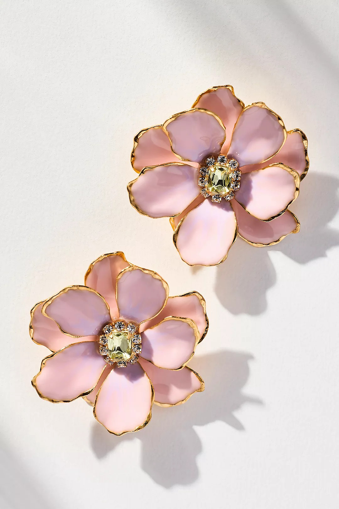 The Pink Reef Handpainted Earrings | Anthropologie (US)