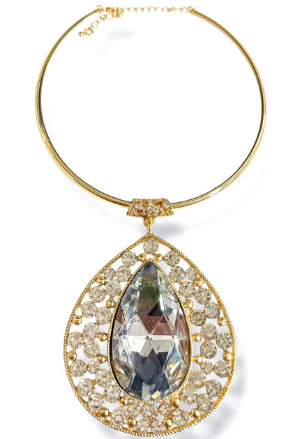 Holy Grail Gold Crystal Statement Necklace | The Willow Tree