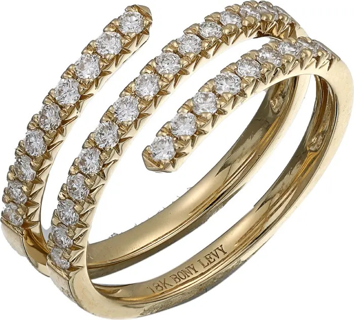 Bony Levy Audrey Trend Spiral Diamond Ring | Nordstrom | Nordstrom