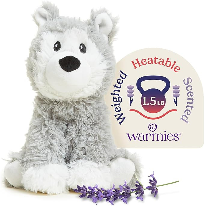 warmies Microwavable & Stuffed Animals, Husky - Heated Stuffed Animal Plushie for Warmth & Comfor... | Amazon (US)