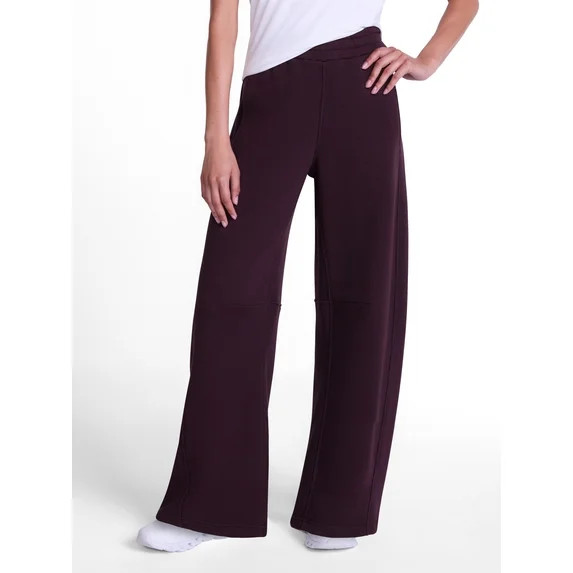 Athletic Works Women's and Women's Plus Barrel Leg Fleece Pants, 28.5" Inseam, Sizes XS-4X | Walmart (US)