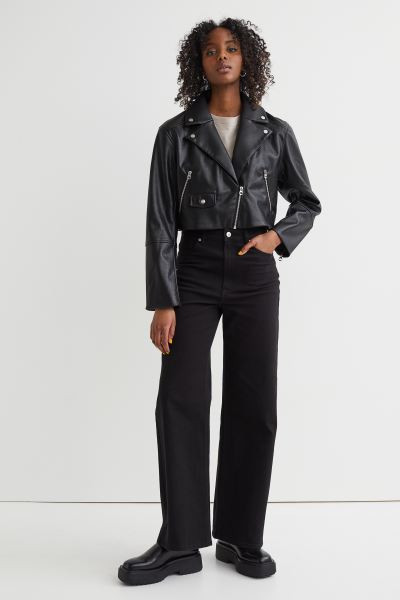 Crop Biker Jacket | H&M (US + CA)