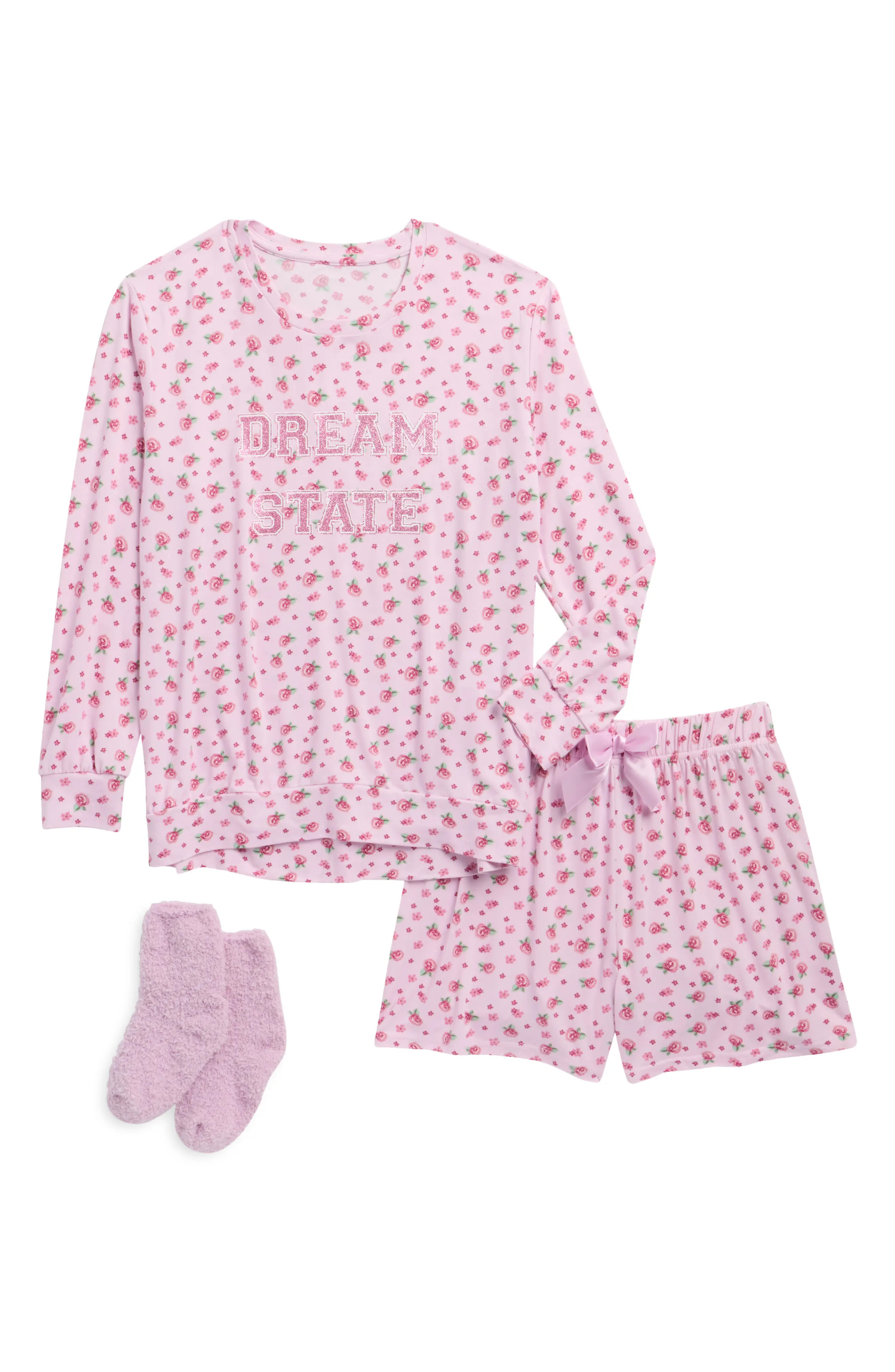 SLEEP ON IT Kids' Dream State Pajamas & Socks Set (Women) | Nordstromrack | Nordstrom Rack
