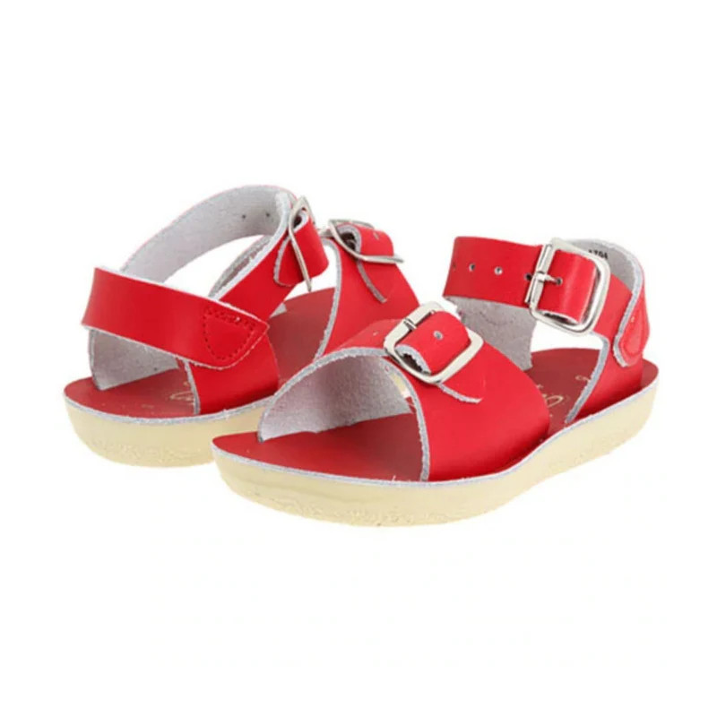 Kids Saltwater Surfer Sandals Red | Classic Whimsy