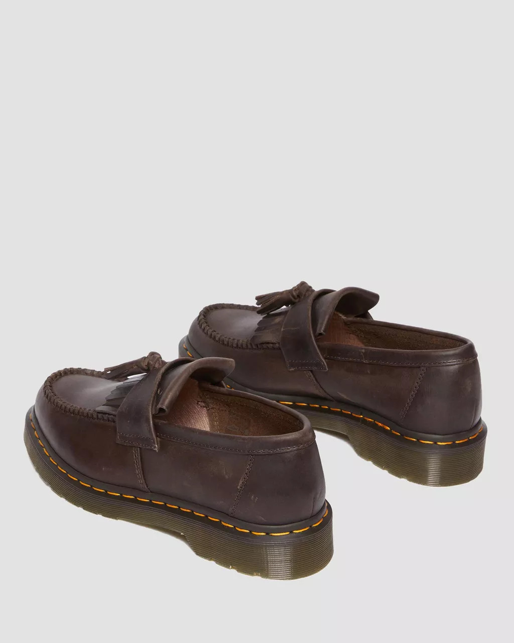 Adrian Crazy Horse Leather Tassel Loafers | Dr. Martens