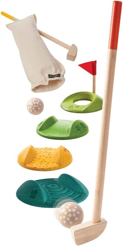 PlanToys Mini Golf Set (5683) | Sustainably Made from Rubberwood and Non-Toxic Paints and Dyes | Amazon (US)