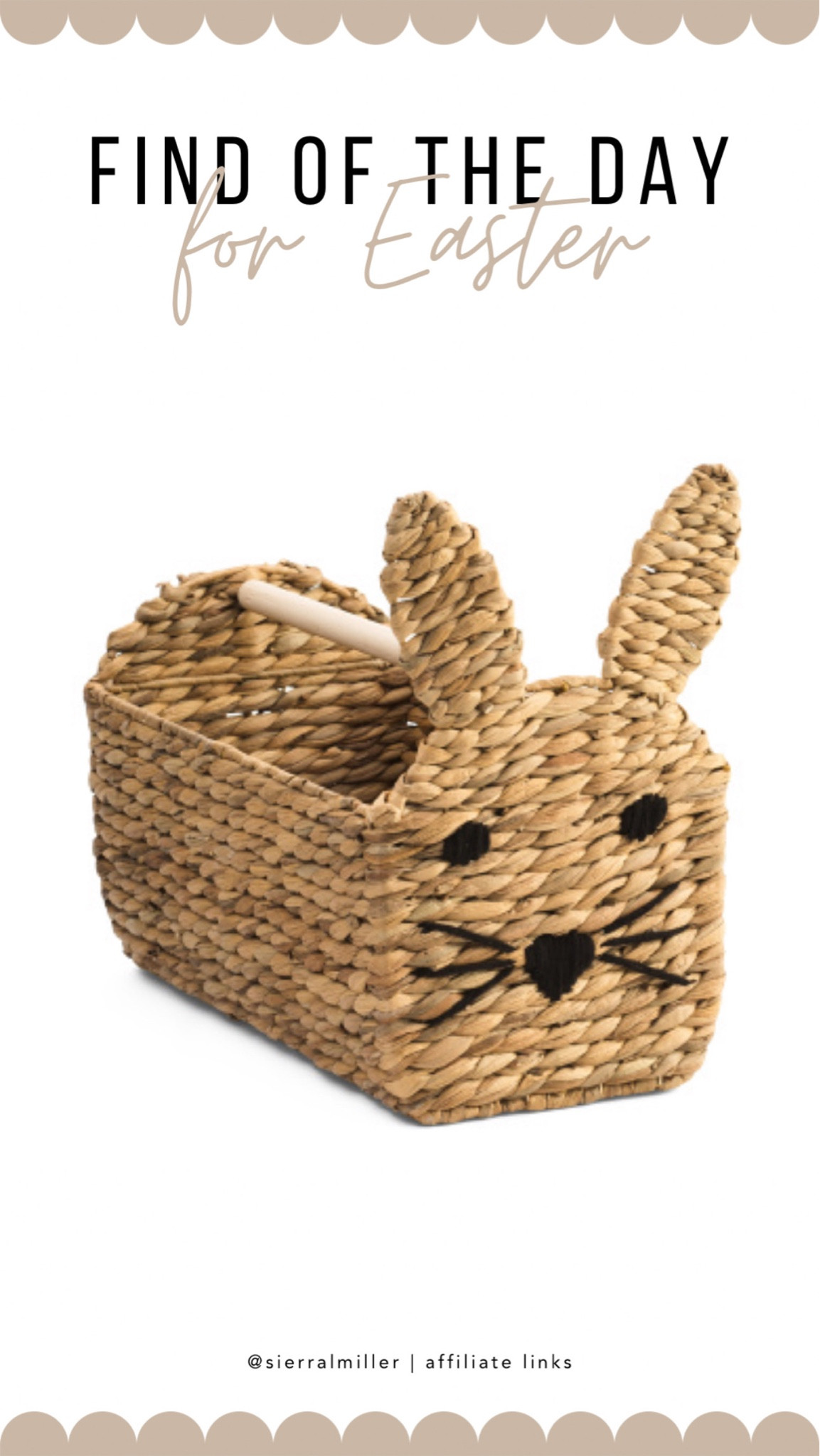 Rattan bunny Easter basket 

#LTKSeasonal #LTKFamily #LTKKids