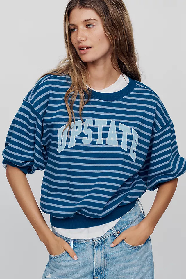 Niki 100% Cotton Bubble Sweatshirt | Anthropologie (US)