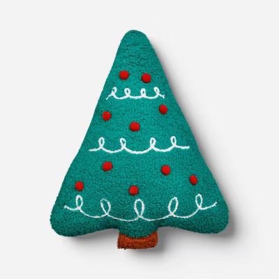 Christmas Tree Throw Pillow Green/Red/White - Wondershop™ | Target