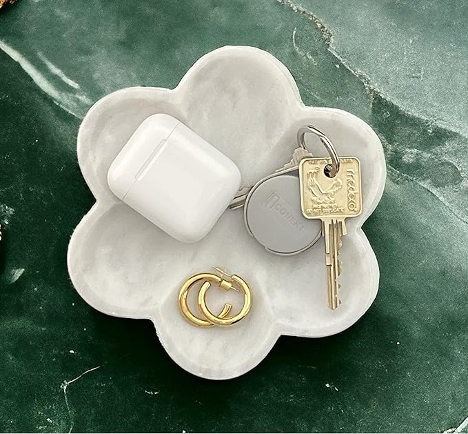 Tumbler Home Marble Ring Dish Holder, 6" Handmade Catch All Bowl, Use as Jewelry Dish, Key Bowl o... | Amazon (US)