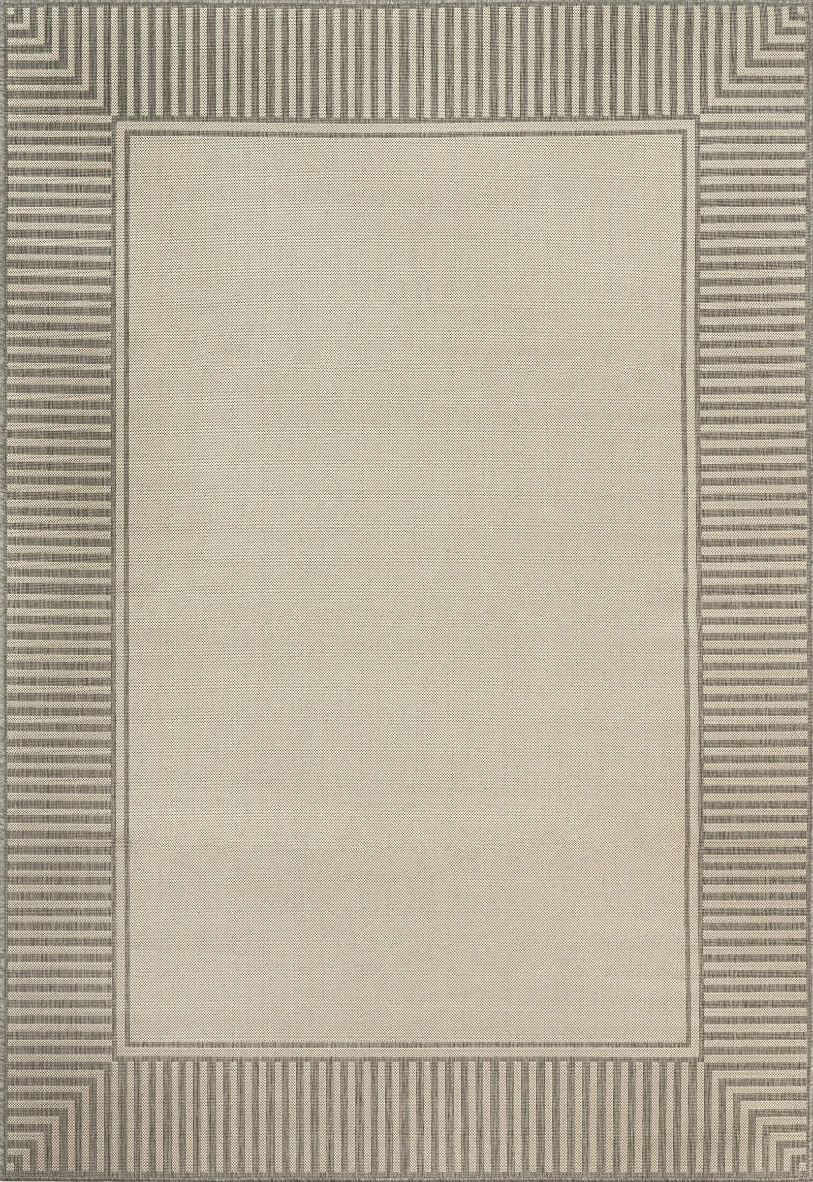 Striped Border Indoor/Outdoor Flatweave Rug | Rugs USA