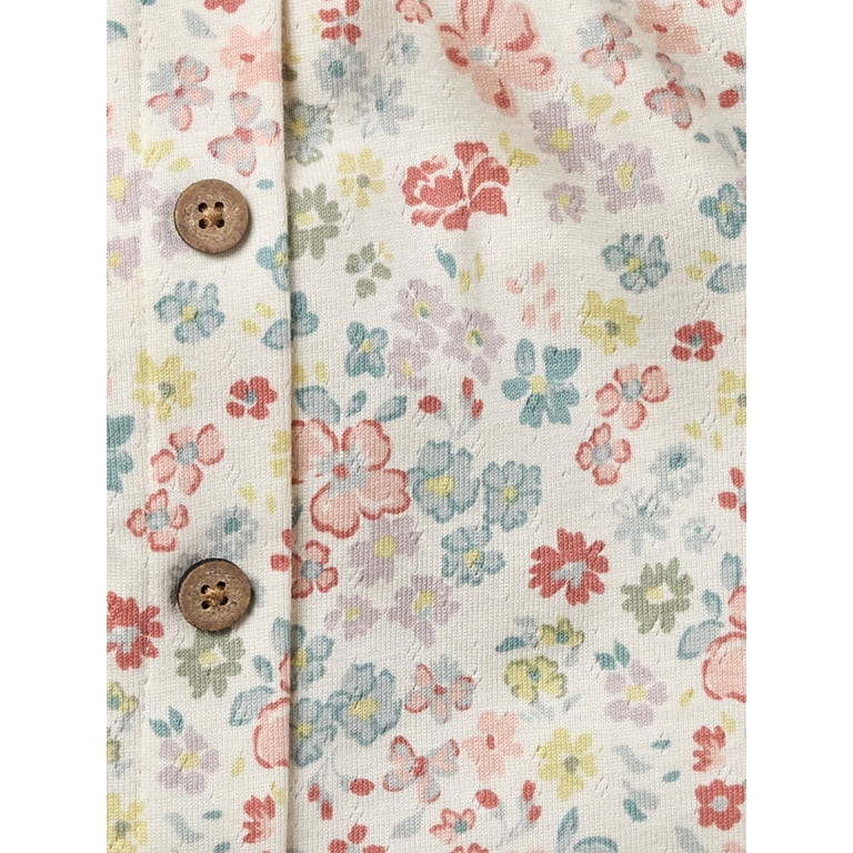 Modern Moments by Gerber Toddler Girl Organic Short and Top Outfit Set, 2-Piece, Sizes 12M-5T | Walmart (US)