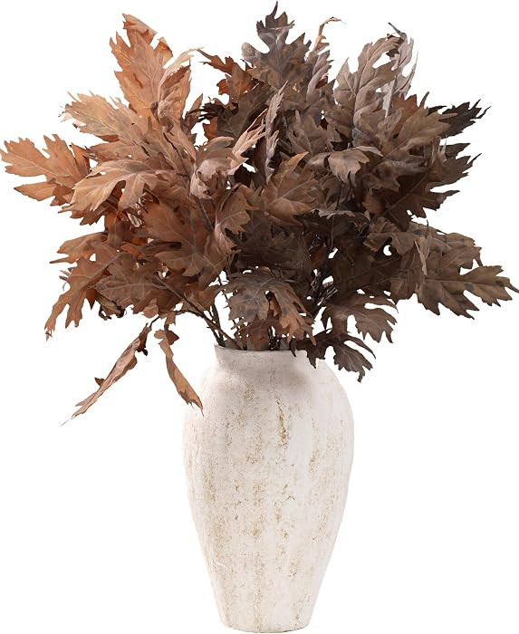 Fall Oak Stems:6 Pcs 35" Faux Oak Branches with Foliage,Autumn Decorations | Amazon (US)