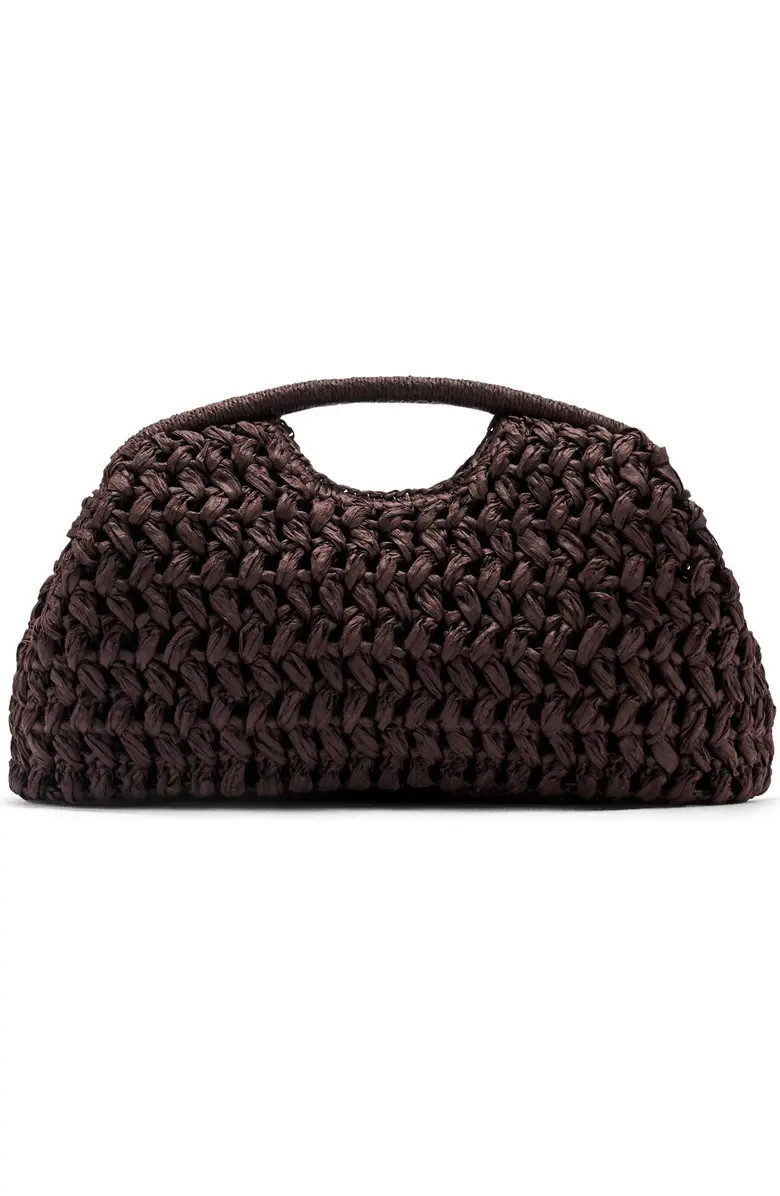 MANGO Natural Fiber Frame Clutch | Nordstrom | Nordstrom