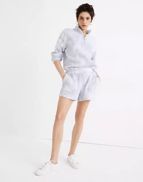 MWL Waffle Pull-On Sweatshorts in Tie-Dye | Madewell