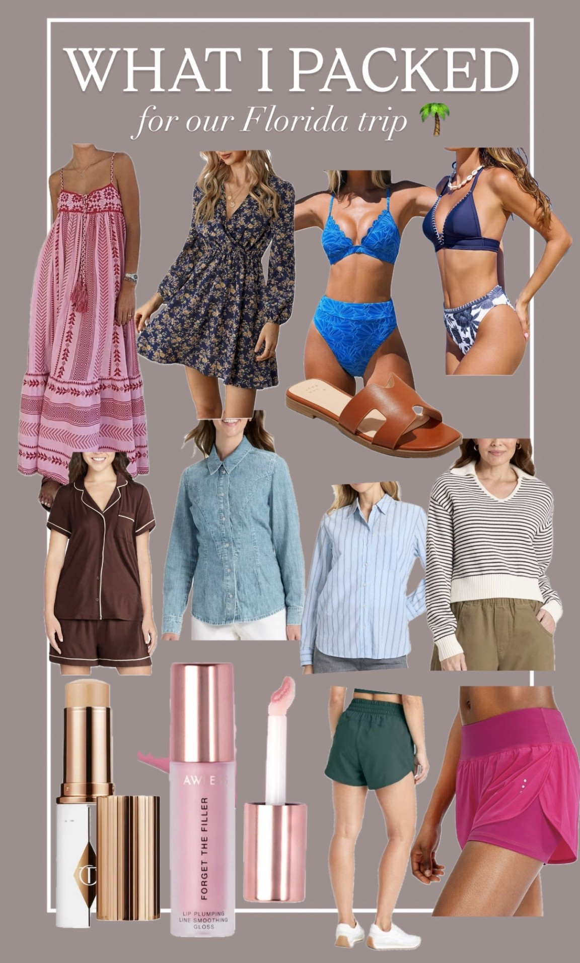 What I packed for our trip to Florida 🏝️🌊☀️👙