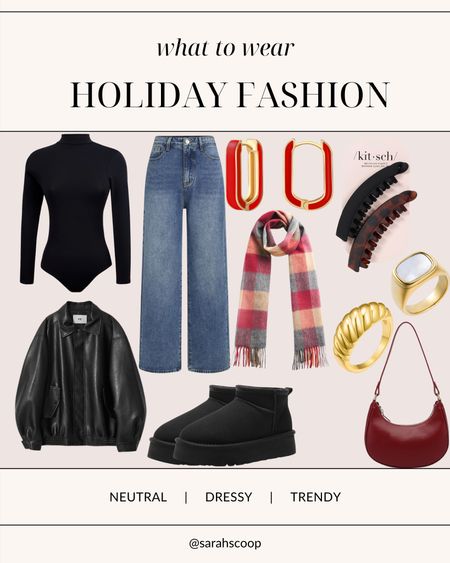 The perfect cold weather outfit to keep you warm but still look cute.

Holiday fashion guide//amazon fashion finds//neutral trendy outfits// casual outfits//cherry red trend
#LTKstyle #LTKfashion 

#LTKstyletip