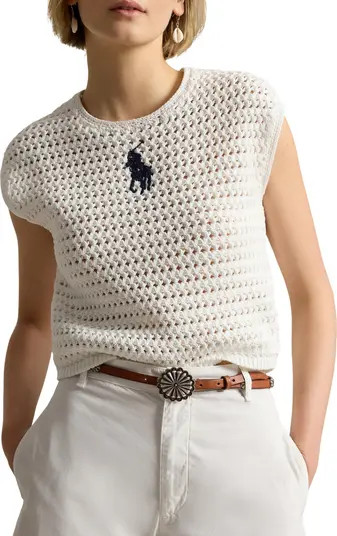 Big Pony Cotton Sweater Vest | Nordstrom