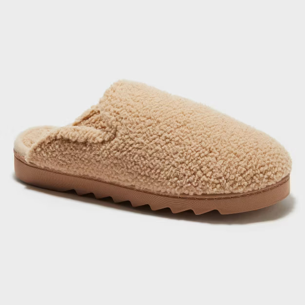 Women's dluxe by dearfoams Teddy Scuff Slippers | Target