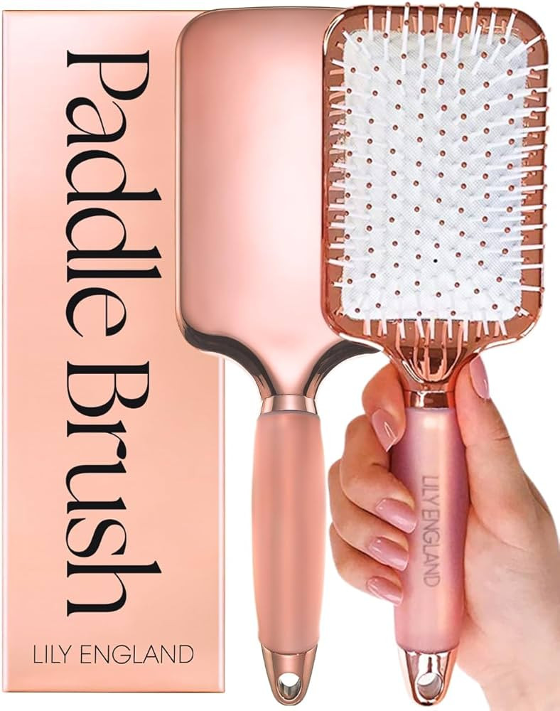 Lily England Hair Brush for Women For All Hair Types - Professional Paddle Brush for Blow Drying,... | Amazon (US)