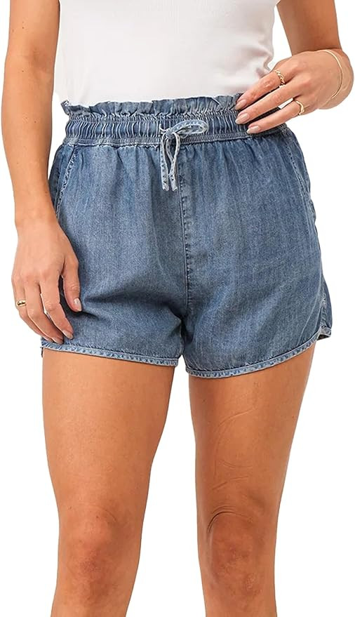 DEAR JOHN Women's Krissy Super High Rise Shorts | Amazon (US)