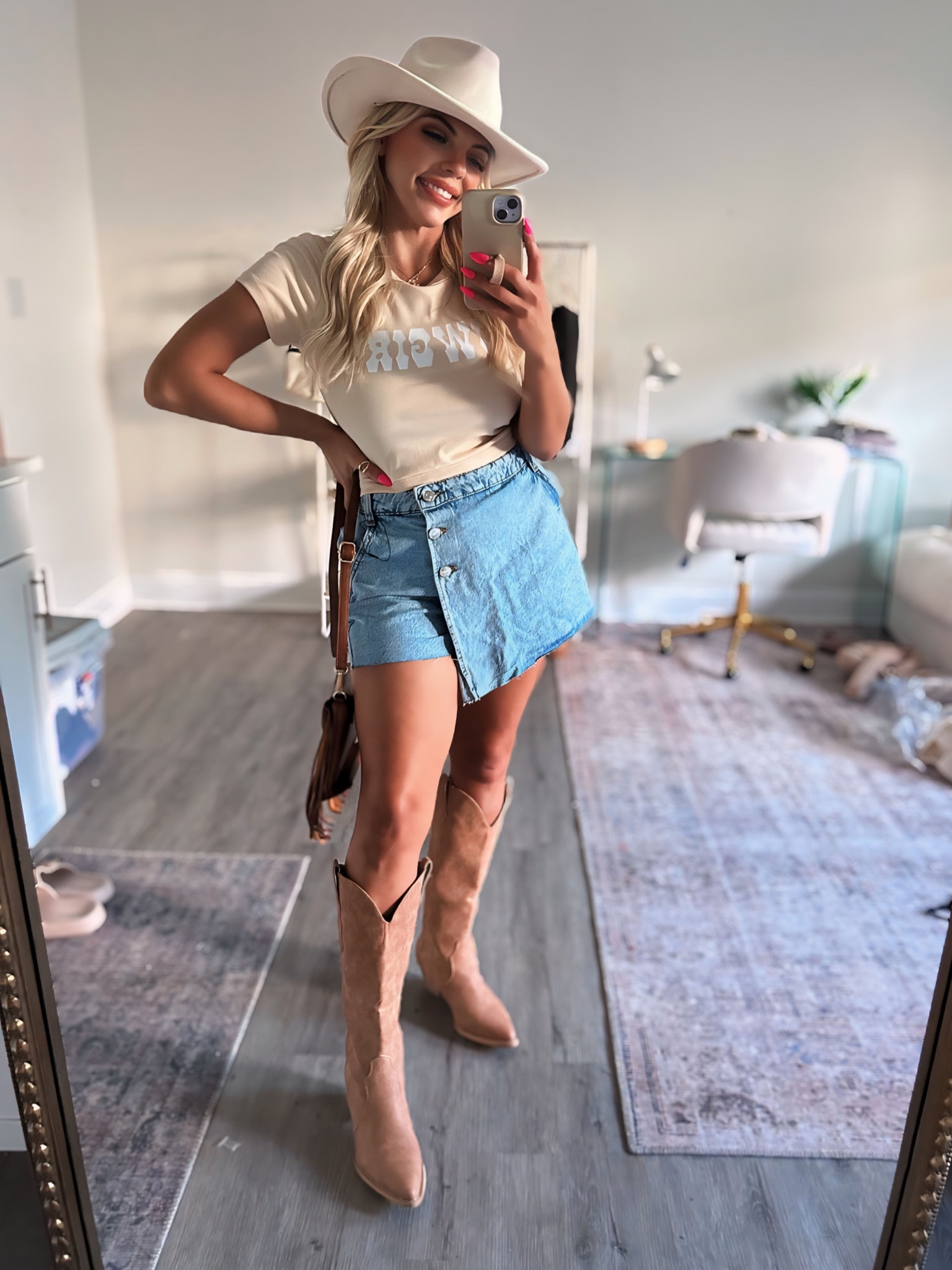 Nashville country concert rodeo outfit idea 

Amazon finds amazon style skort outfit 