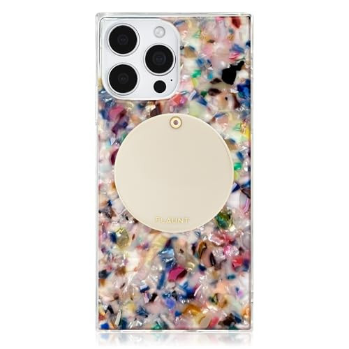 Flaunt MagSafe Compact Makeup Mirror - Magnetic Mirror with Slim Covered Design - Travel Accessory for All MagSafe Compatible iPhones & Cases - for Back Camera Selfies, Vlogging - Nude | Amazon (US)