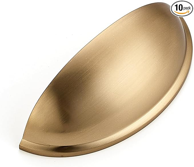 Ravinte 10 Pack 3" Drawer Pulls Champagne Bronze Cabinet Cup Pulls Kitchen Hardware Cabinet Handl... | Amazon (US)