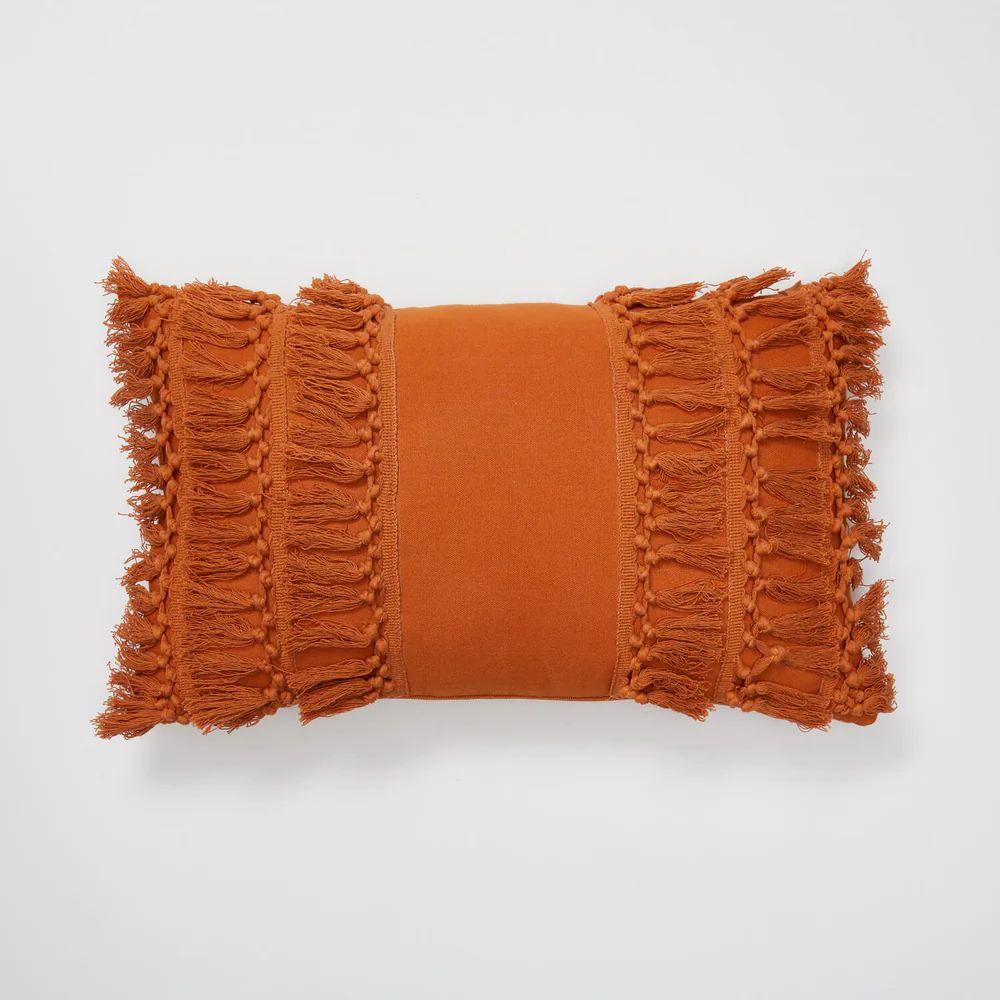 Valley Side Fringe Throw Pillow | Dormify