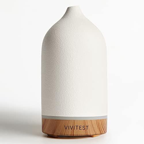 VIVITEST Ceramic Diffuse,Stone Essential Oil Diffuser, Ultrasonic Aromatherapy Diffusers (100ML) | Amazon (US)