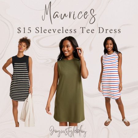 Maurices 24/7 Sleeveless Tee Dress / workwear / summer dress / spring outfit / vacation outfit / work outfit / church dress / graduation dress / Mother’s Day dress / date night outfit / baby shower dress / wedding shower dress / Memorial Day outfit 

#LTKover40 #LTKworkwear #LTKfindsunder50